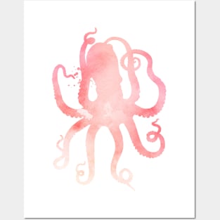 Pink Octopus Posters and Art